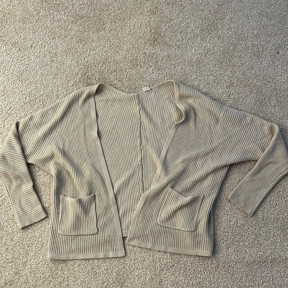 Beige soft cardigan